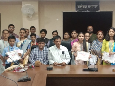 PSY Meritorious honor in Rewa Collector